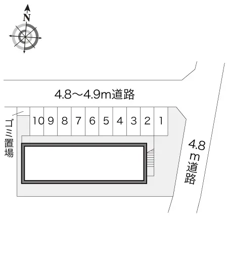 ★手数料０円★秦野市北矢名　月極駐車場（LP）